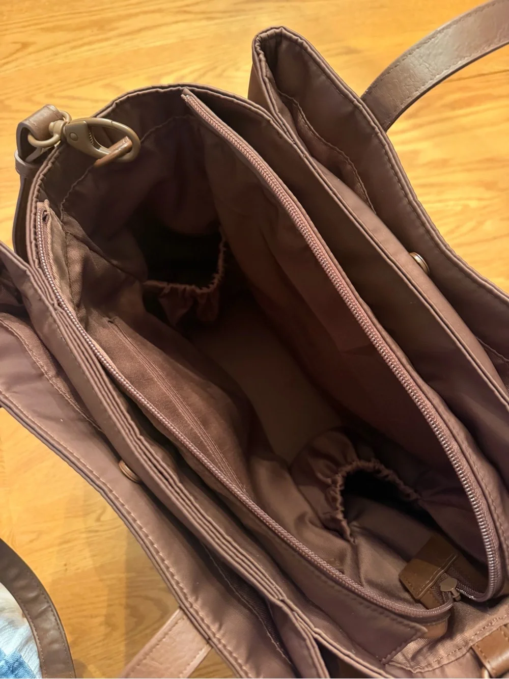 BEIS Brown Tote Bag with Adjustable Strap